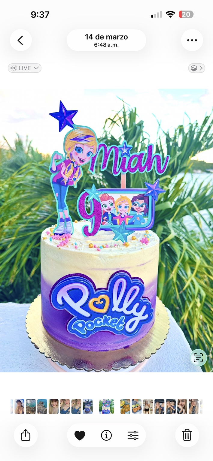 Colorful character custom cake